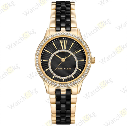 Часы Женские Anne Klein Дизайнерские, Повседневные (AK/3672BKGB)