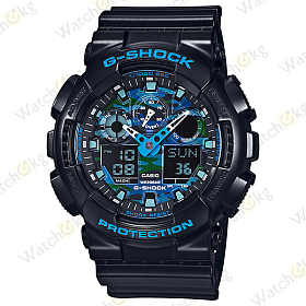 Часы Мужские Casio ANALOG-DIGITAL GA-100 SERIES (GA-100CB-1A)