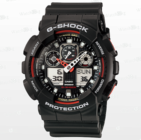 Часы Мужские Casio ANALOG-DIGITAL GA-100 SERIES (GA-100-1A4)