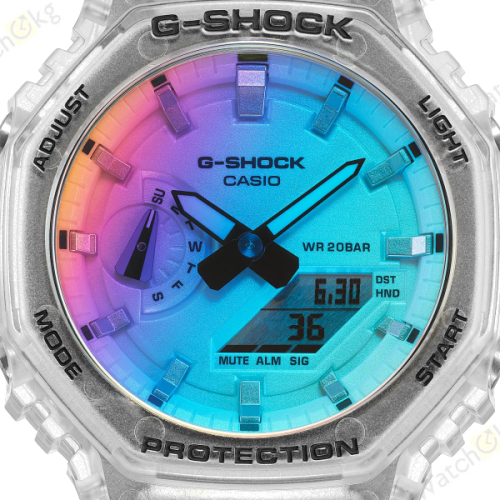 Часы Мужские Casio ANALOG-DIGITAL 2100 Series (GA-2100SRS-7A) фото 3