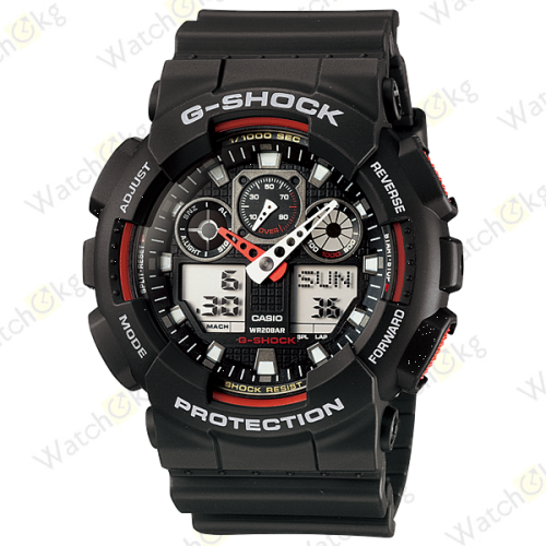 Часы Мужские Casio ANALOG-DIGITAL GA-100 SERIES (GA-100-1A4)