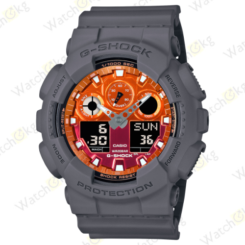 Часы Мужские Casio ANALOG-DIGITAL GA-100 SERIES (GA-100FL-8A)
