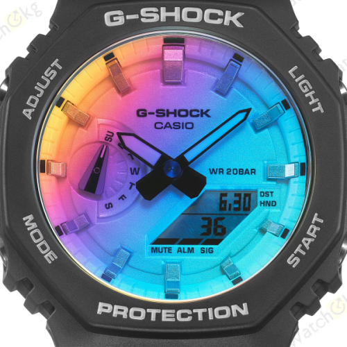 Часы Мужские Casio ANALOG-DIGITAL 2100 Series (GA-2100SR-1A) фото 2
